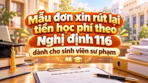 Đơn xin rút lại học phí đối với SV hưởng 116