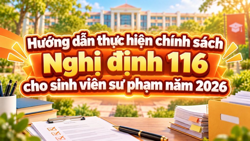Hướng dẫn thực hiện chính sách Nghị định 116 cho sinh viên sư phạm năm 2026